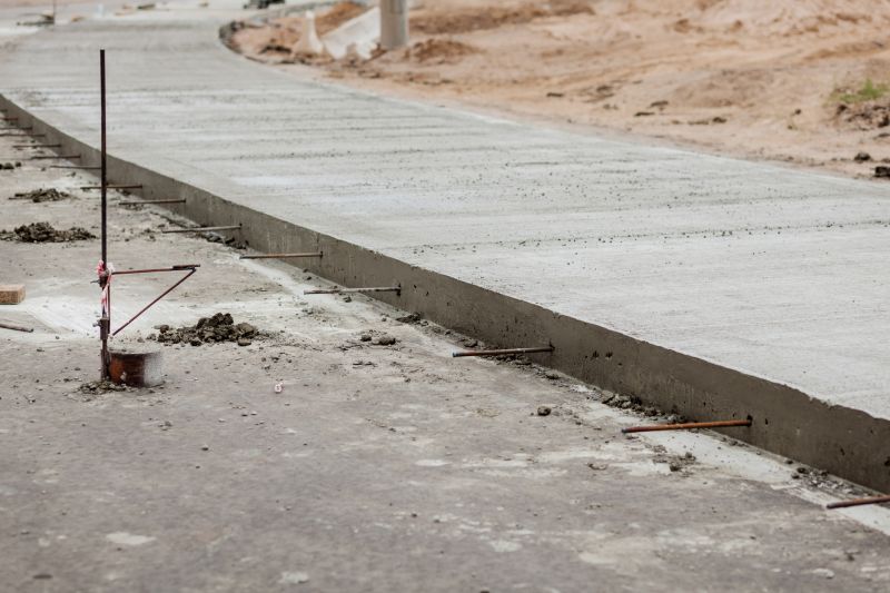 Cement Sidewalk Construction